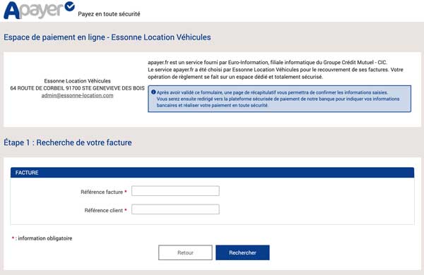 Payez en ligne